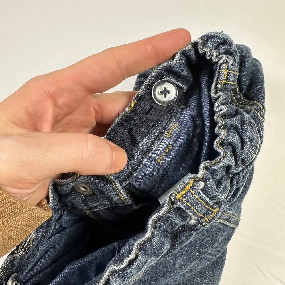 Y2K 2009 Gymboree Gummy Bear/Sweets/Candy Embroidered Denim Pleated Skort Sz 5